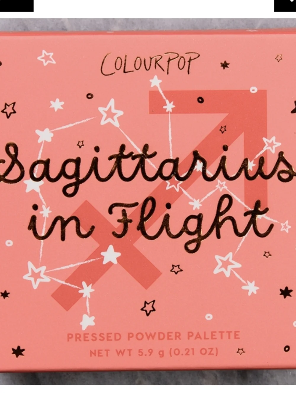 ColourPop Pressed Powder Quad Eyeshadow Palette: Sagittarius In Flight .21oz NIB